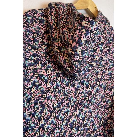 Gola x Anthropologie Hooded Sweatshirt Top Pullover Floral Printed Small - Picture 5 of 10